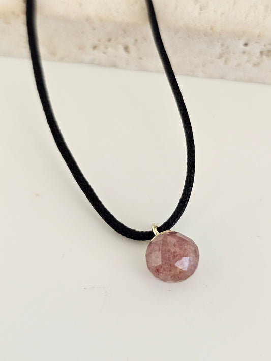 Gemstone Cord Necklace